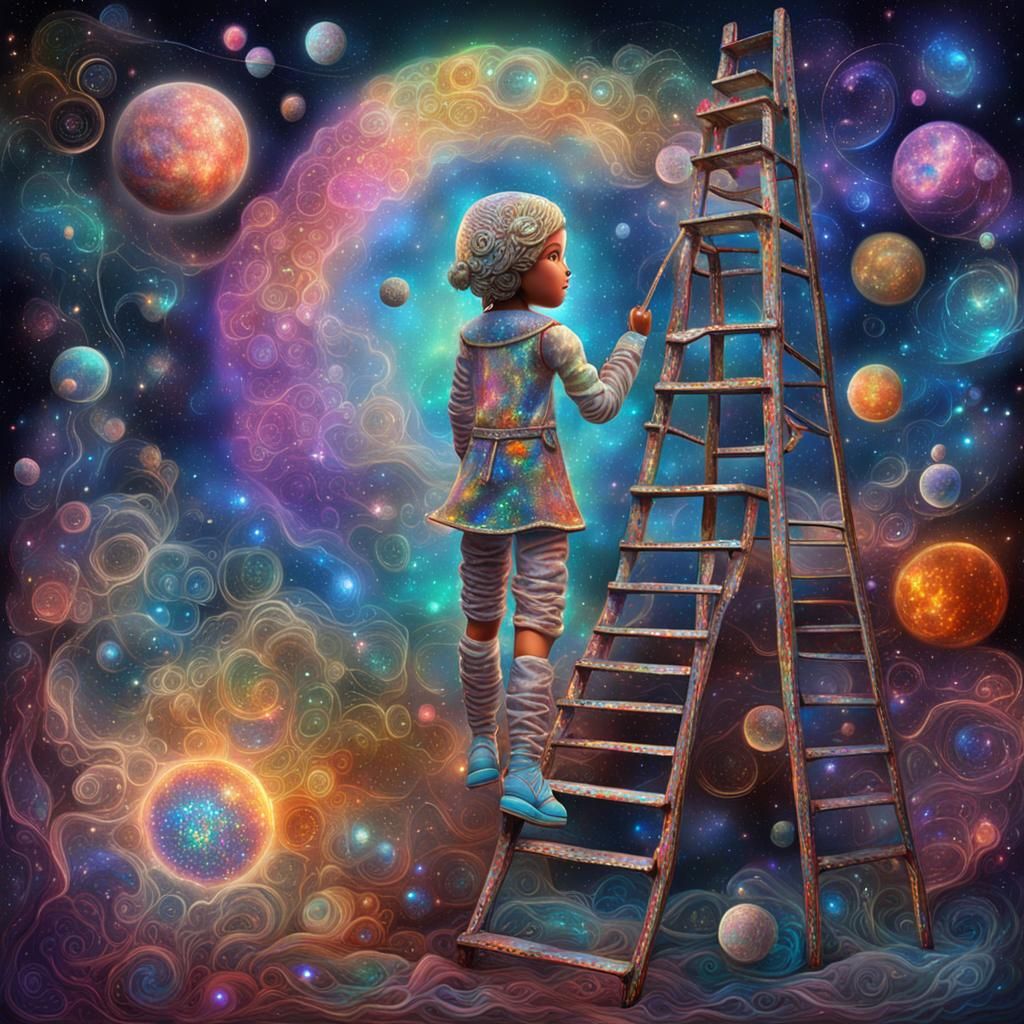 Holographic Astral Cosmic Illustration by Pablo Amaringo