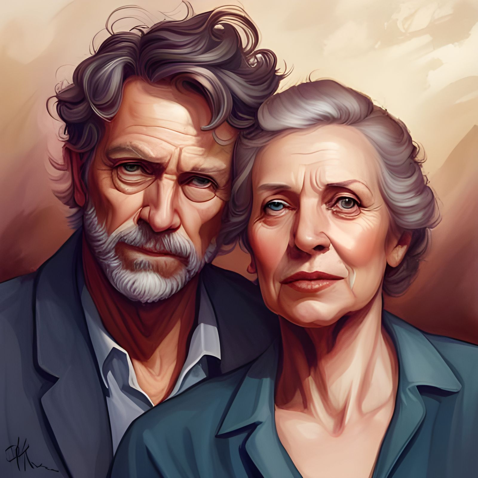 Intricate Portrait Exploring the Paradox of Love