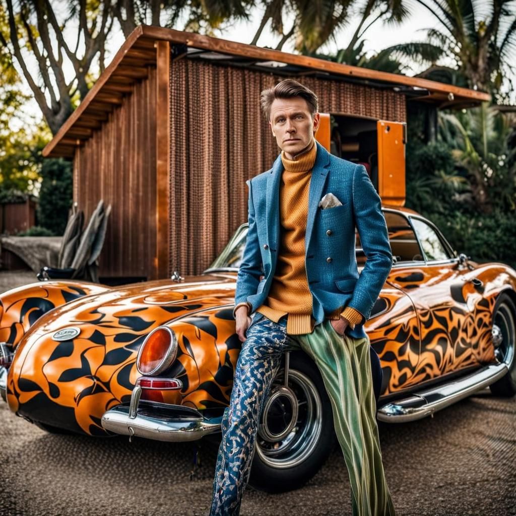 Surreal Alien Restaurant Celebration in Dreamy Lighting