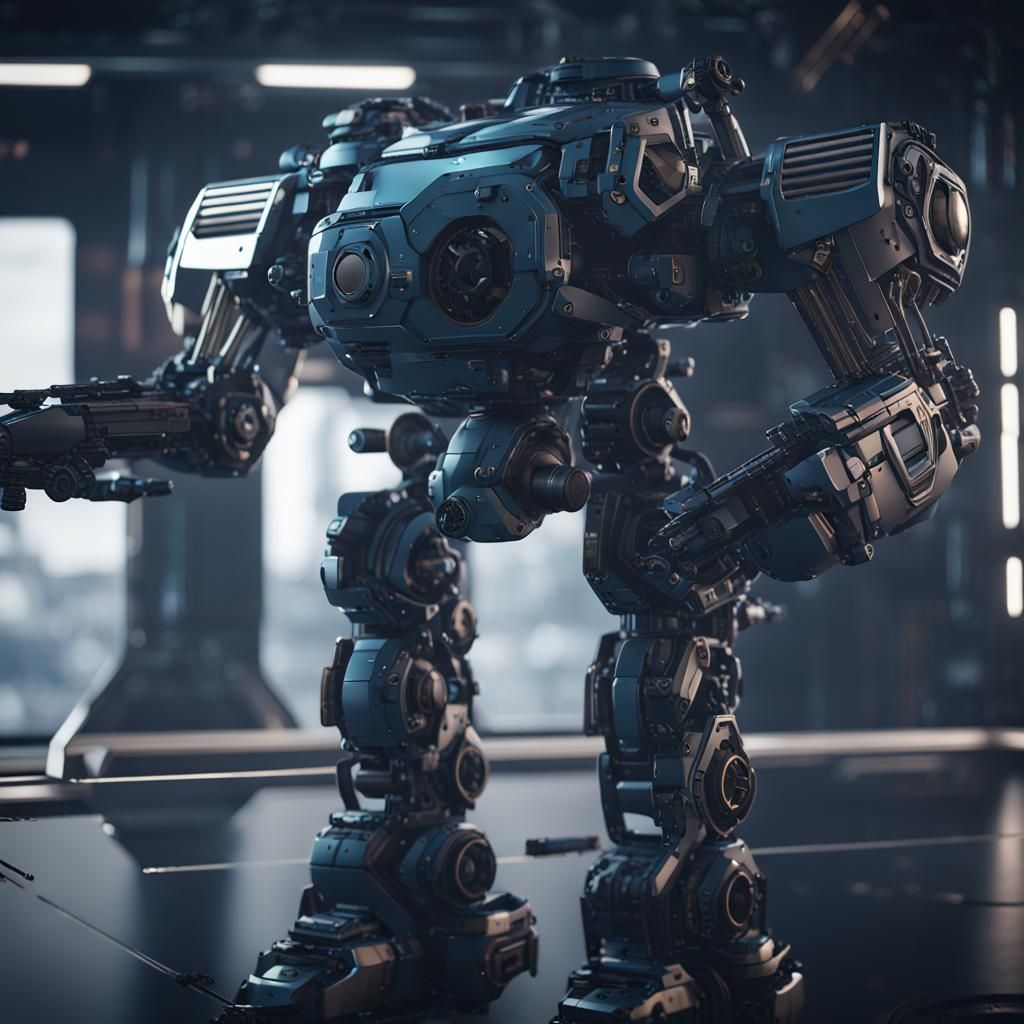 Futuristic Navy Officer in Sci-Fi Cinematic Scene