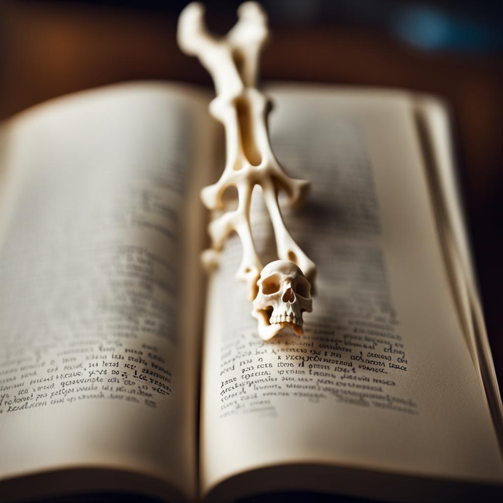 Bookmark Made of Bones: Professional Photography