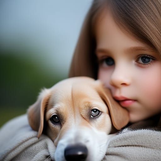 Girl with Puppy: Natural Light Photography