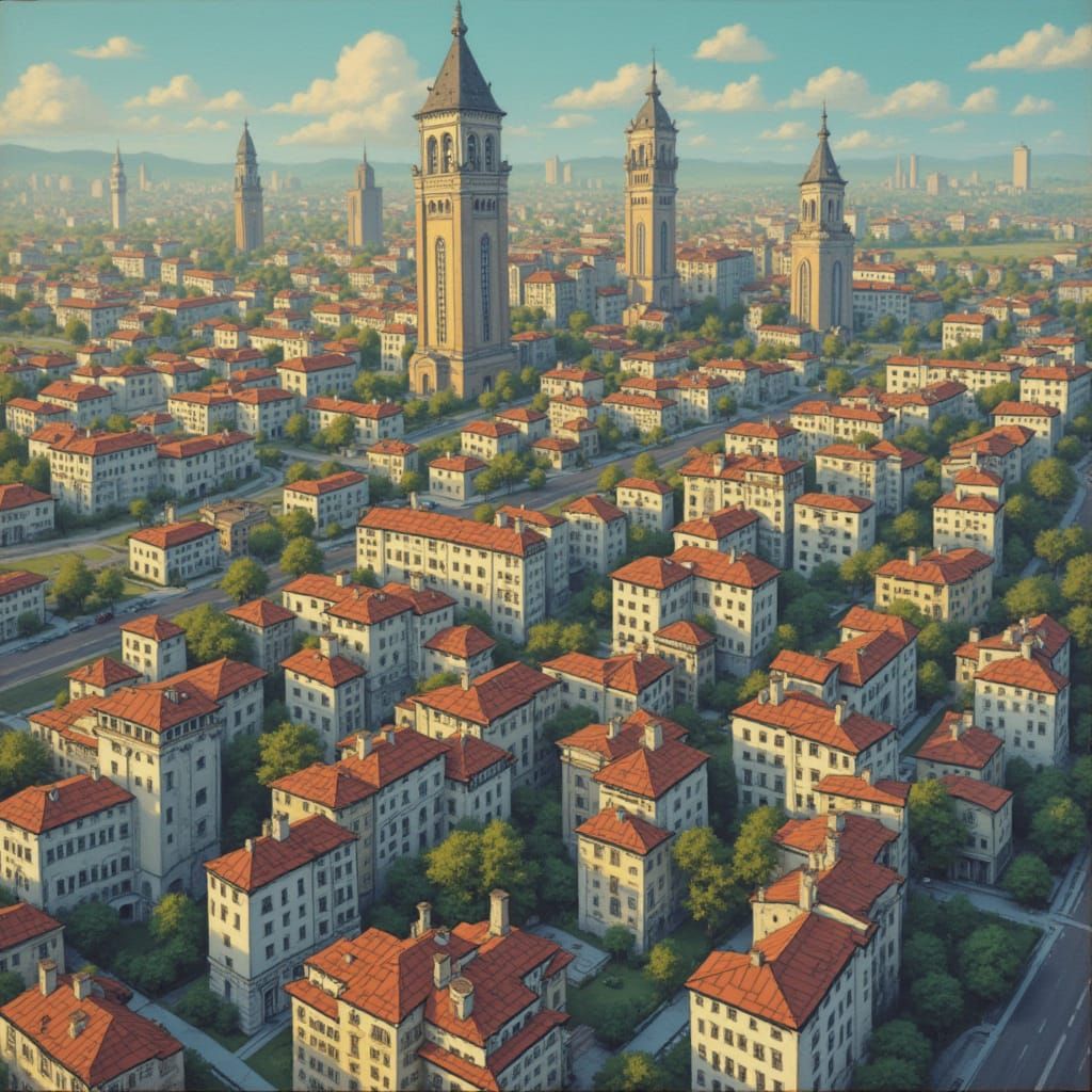 Golden Retriever Puppy Surfing at Sunset