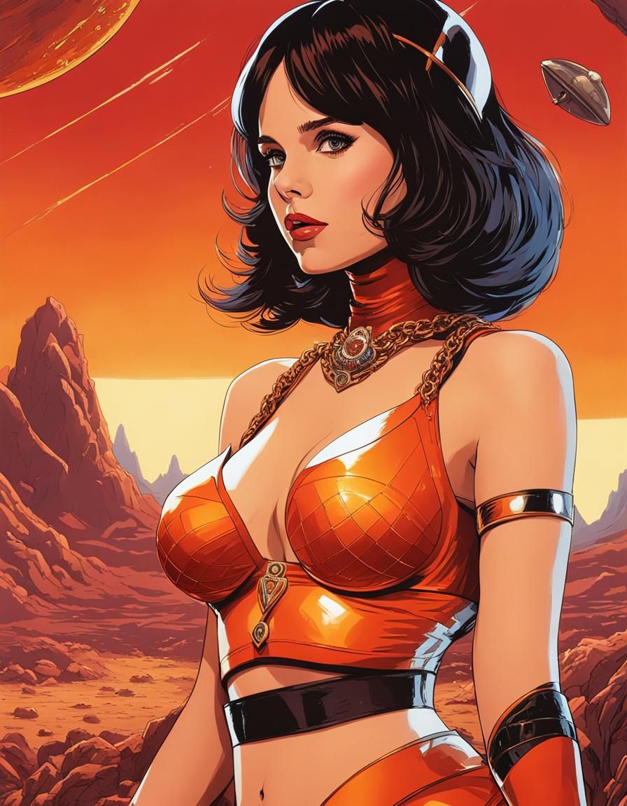 Deja Thoris on Mars: Comic Book Art