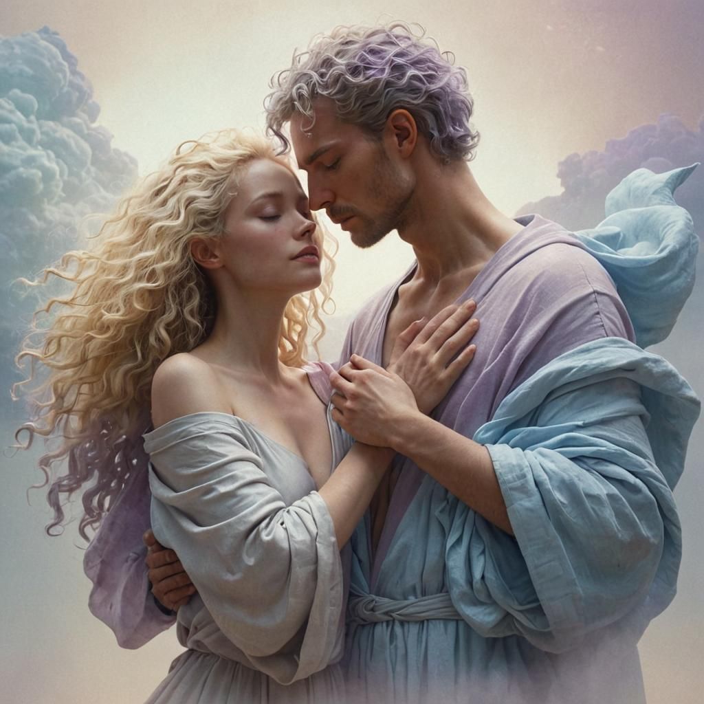 Ethereal Embrace: A Moment of Serenity and Healing