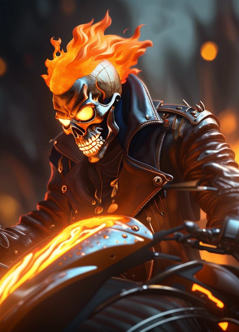 Ghost Rider Clown Concept Art in Unreal Engine 5