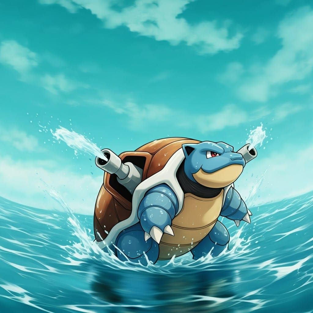 The pokemon blastoise