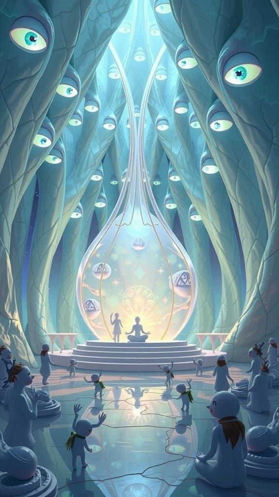 Astral Temple of Dream-Magick in Pearlescent Light