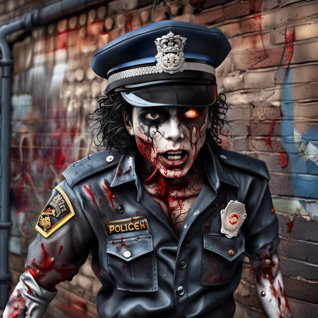 Michael Jackson Police Zombie