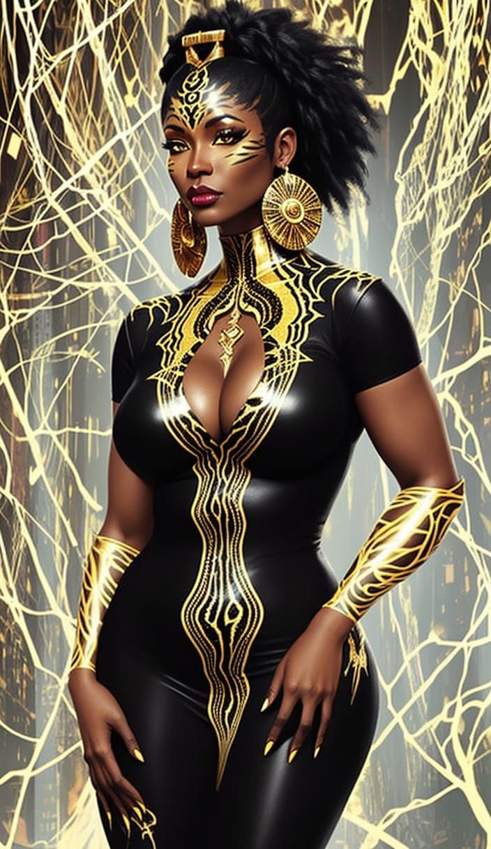 Striking Tiger Woman in DreamWorks Style