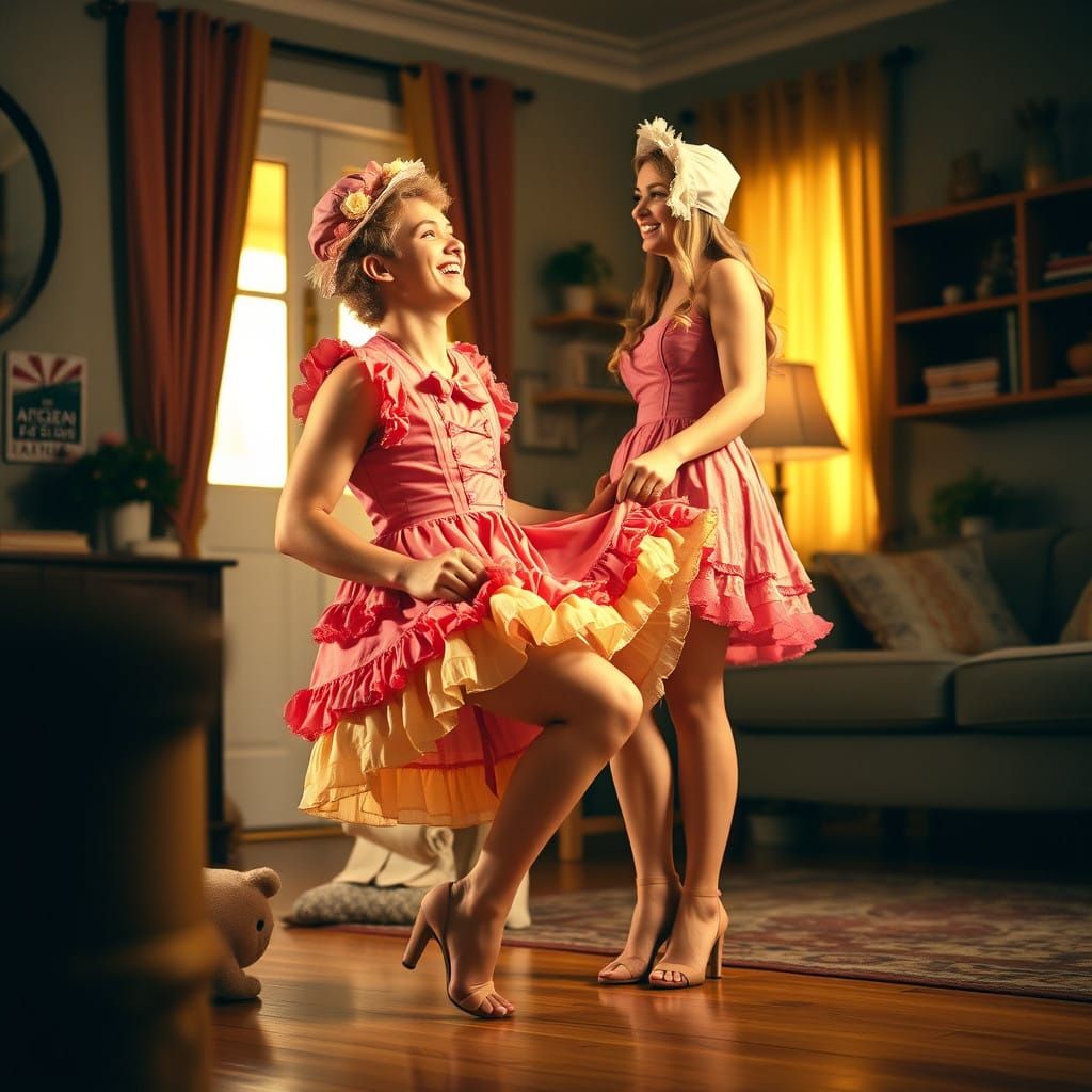 Dapper Gentleman Enthralled in Vibrant Brolita Dress