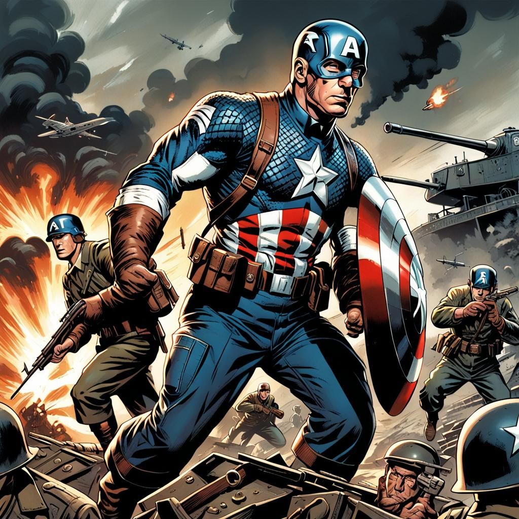 Captain America in World War Two, Comic Book Art