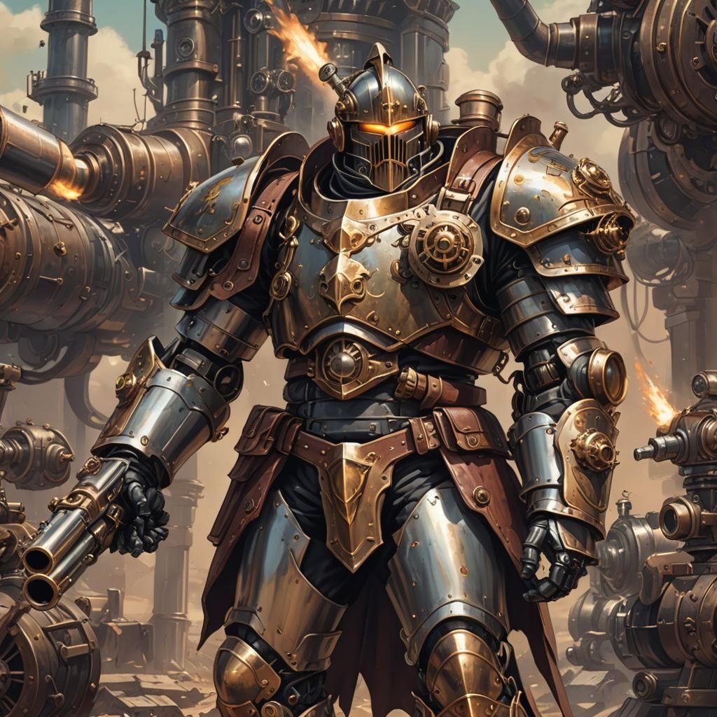 Law enforcer steampunk knight 1