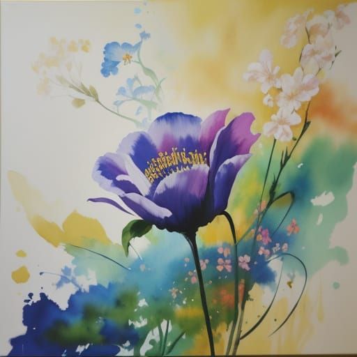 Tusche: Time Blossom Blooms in Impressionist Masterpiece