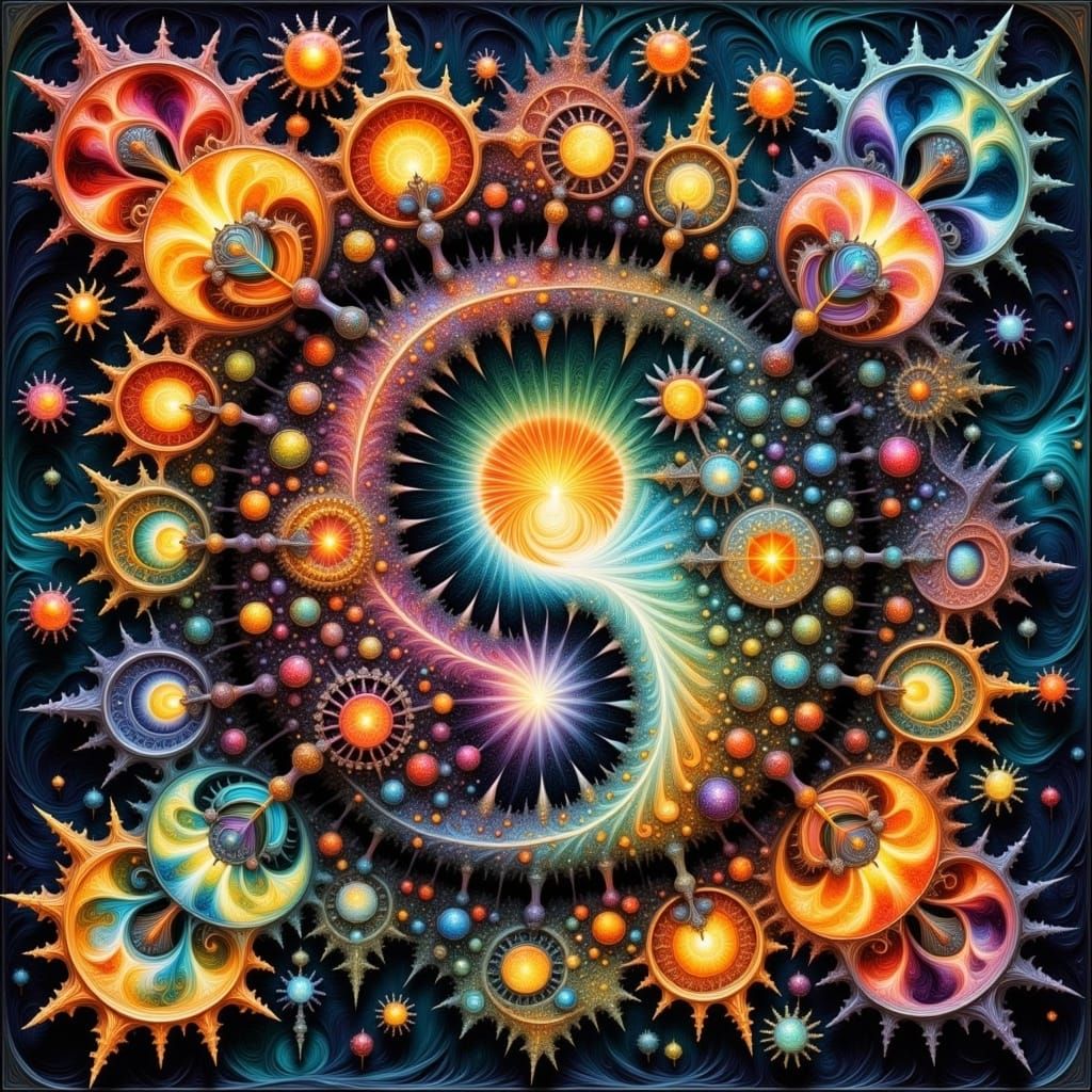 Surreal Cosmic Landscape of Fractals and Jewels