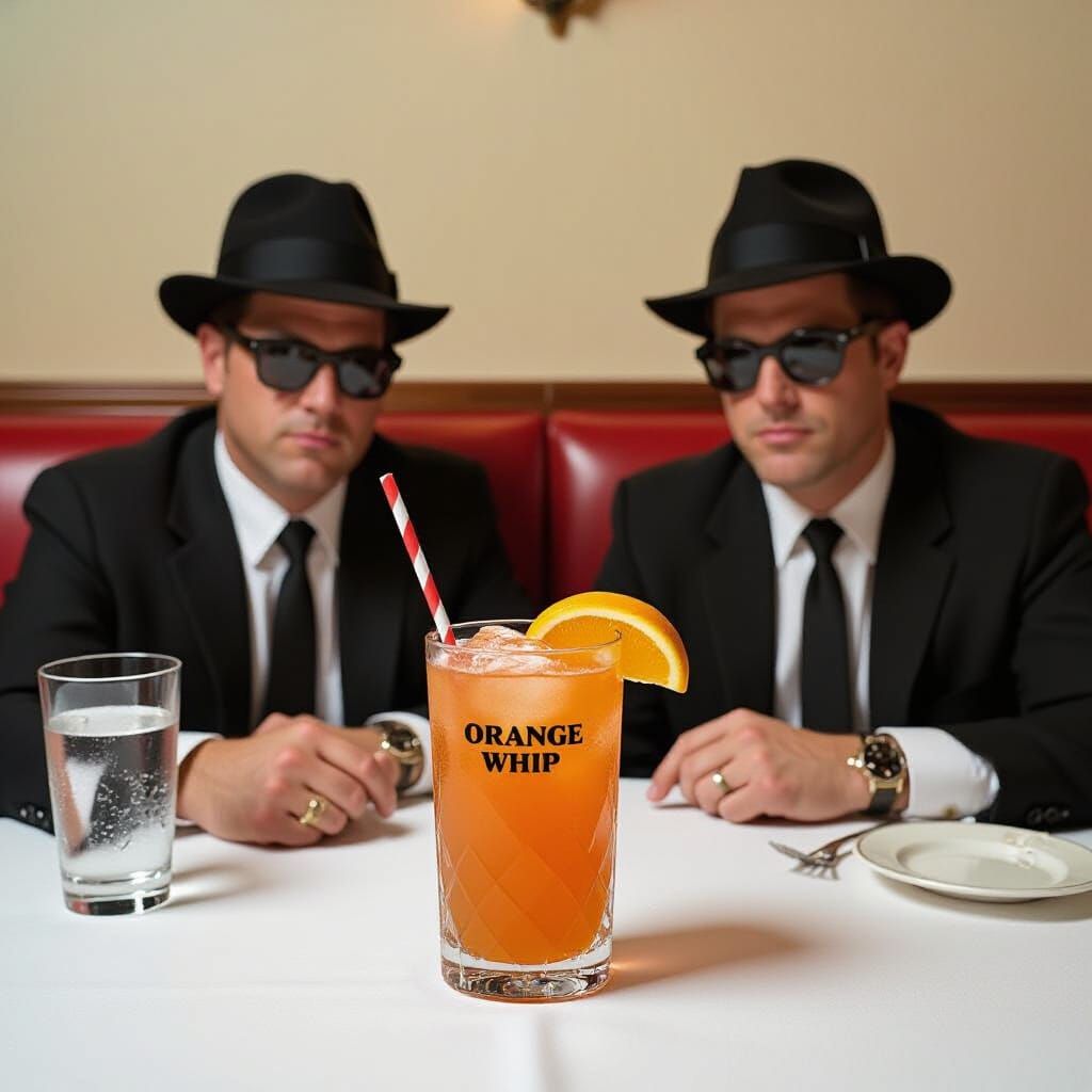 Orange Whip Cocktail in 1970s Chicago Diner