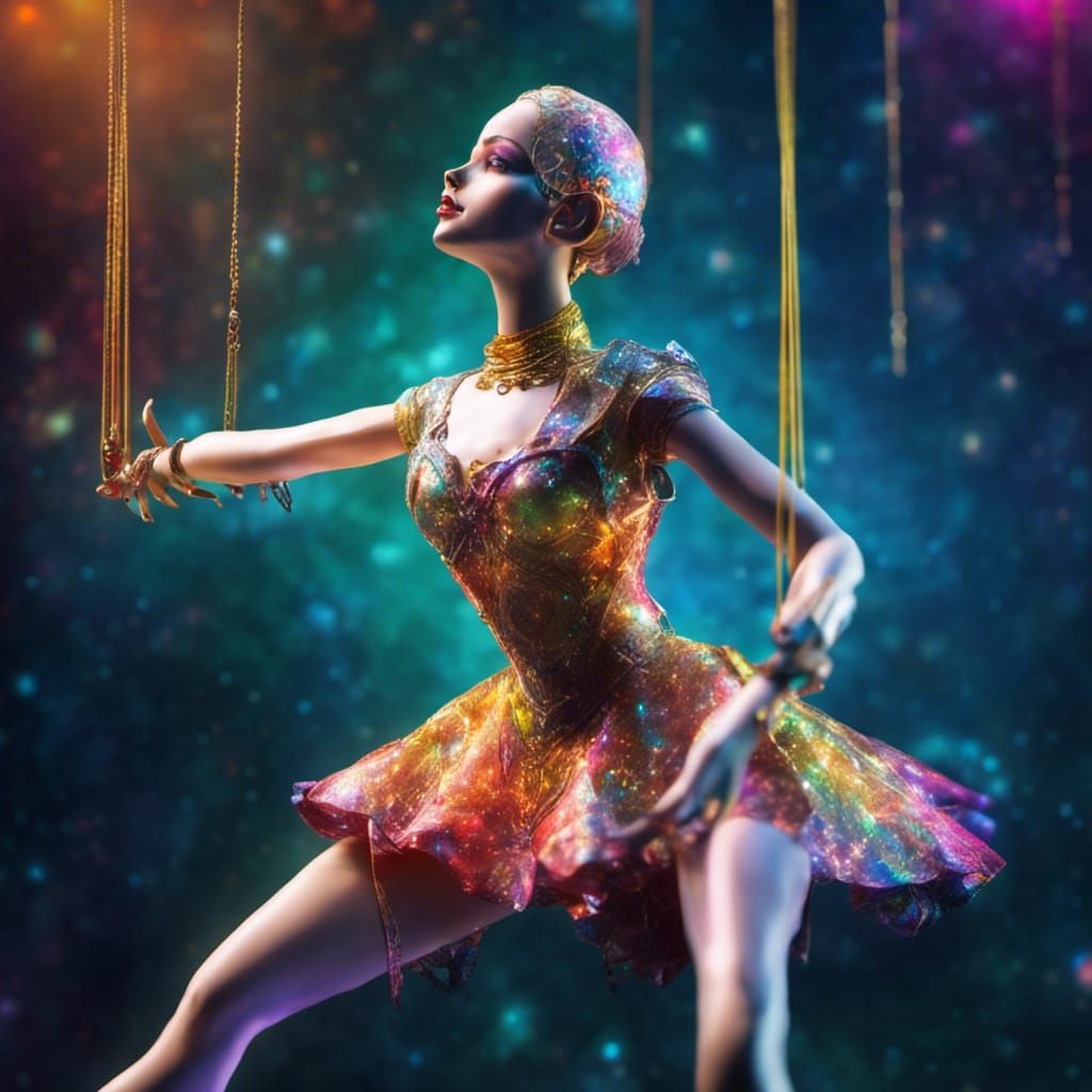 Astral Marionette Illustration in Pablo Amaringo Style