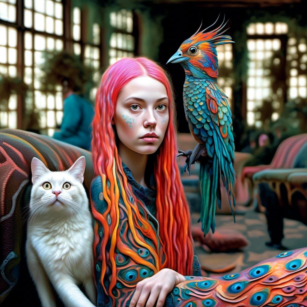 Exotic Aliens and Pets in Dreamlike Digital Art