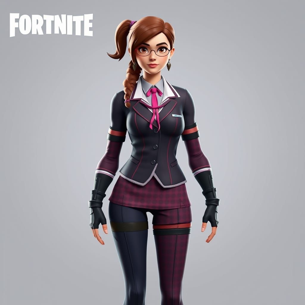 Teacher Fortnite Character in Vibrant Colors