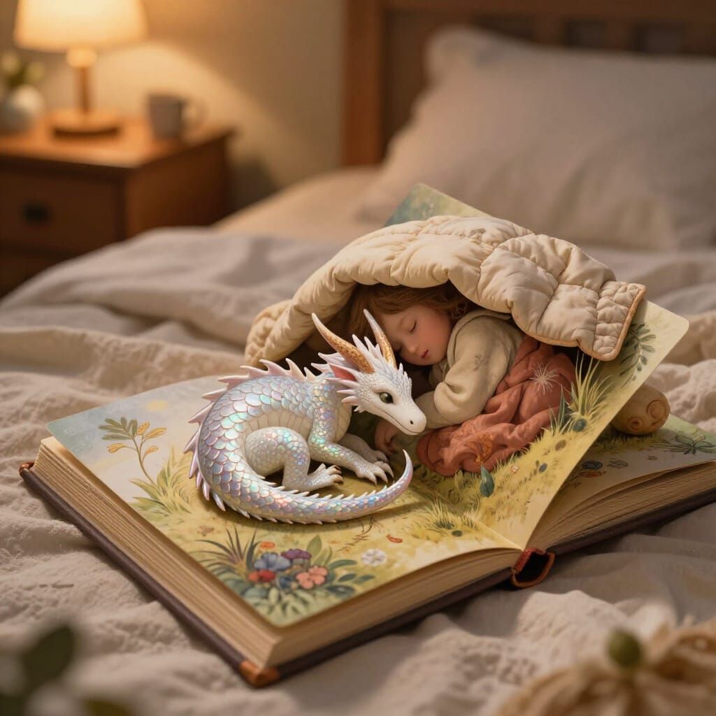 Every night he curls up and snuggles with me all night long cozy in bed. Our love has no end.