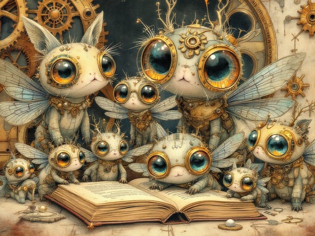 Steampunk Whimsy in Vintage Storybook Style