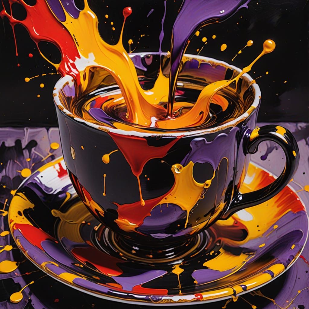 really Splashy Rothko cup