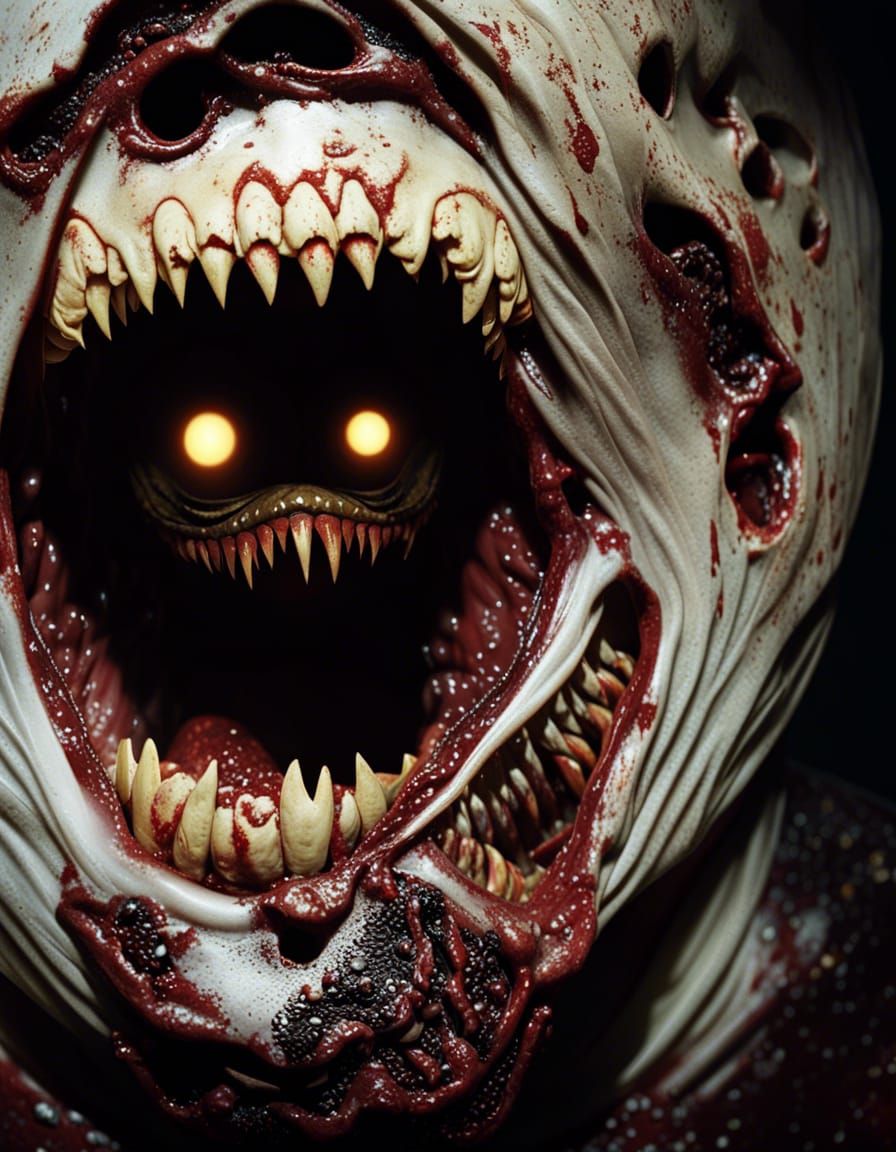 Visceral Body Horror: Crawling Undead in Darkness