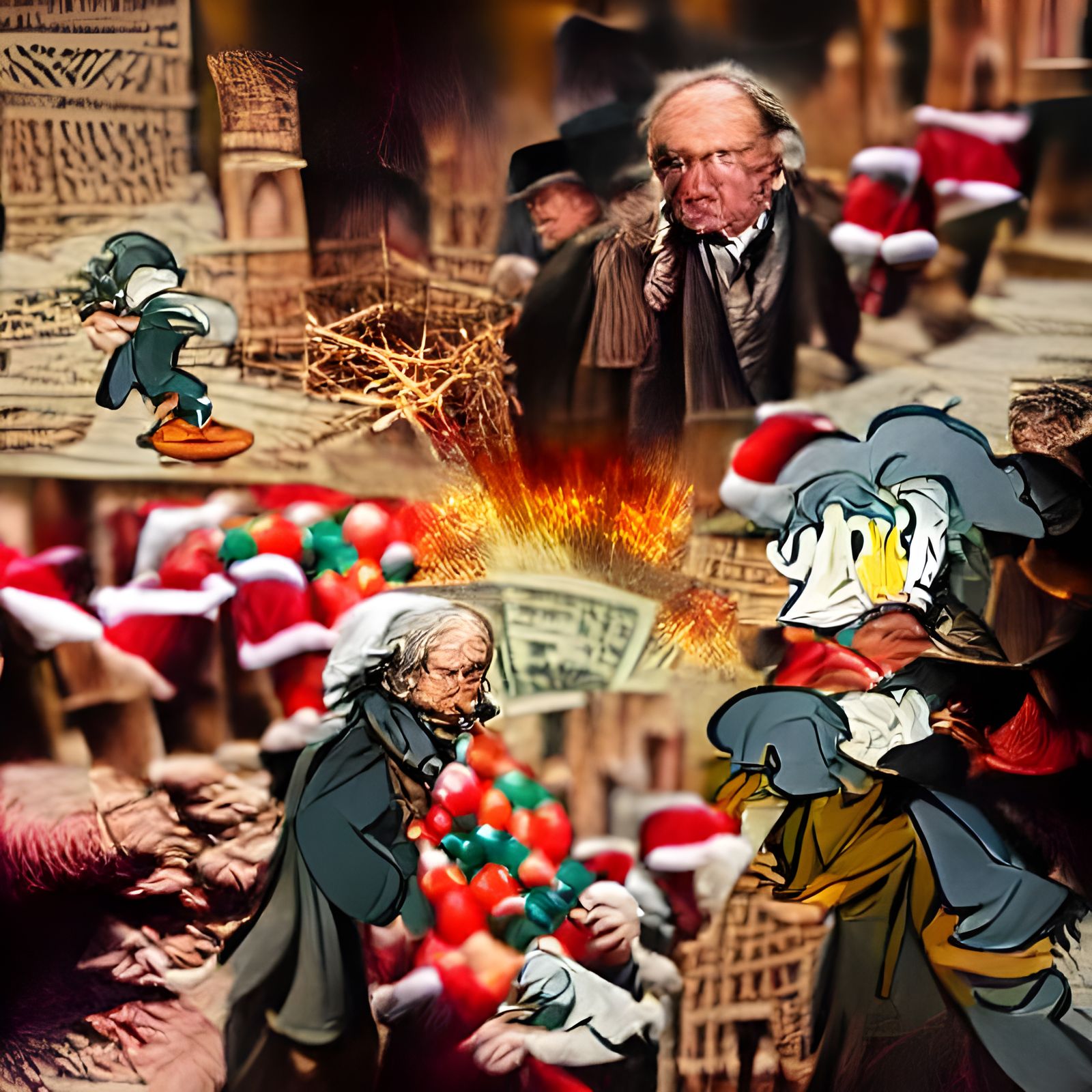 The War on Christmas Past: An AI Interpretation