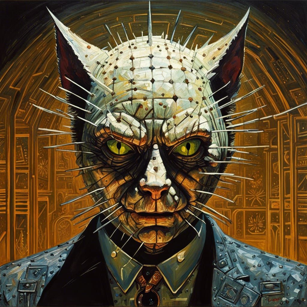 Hellraiser Cat Demon Mr. Bean: Impasto Sci-Fi