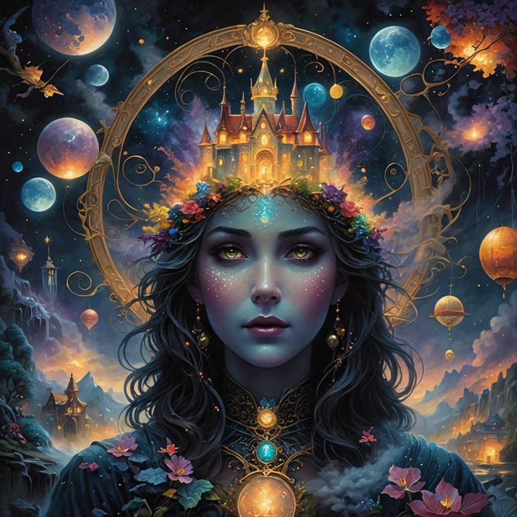 Ethereal Fantasy Scene in Luminist Style