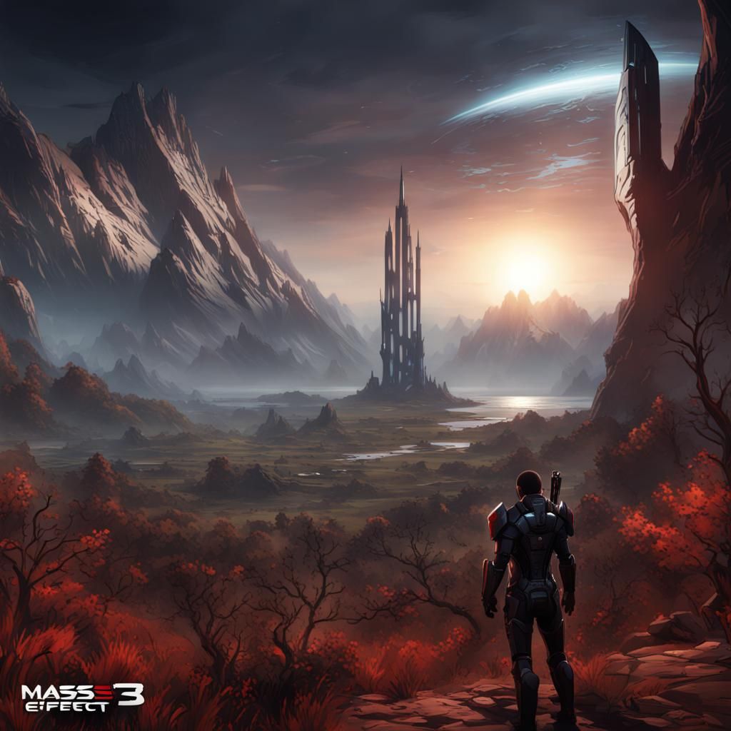 Mass Effect 3 in The Witcher 3 Art Style