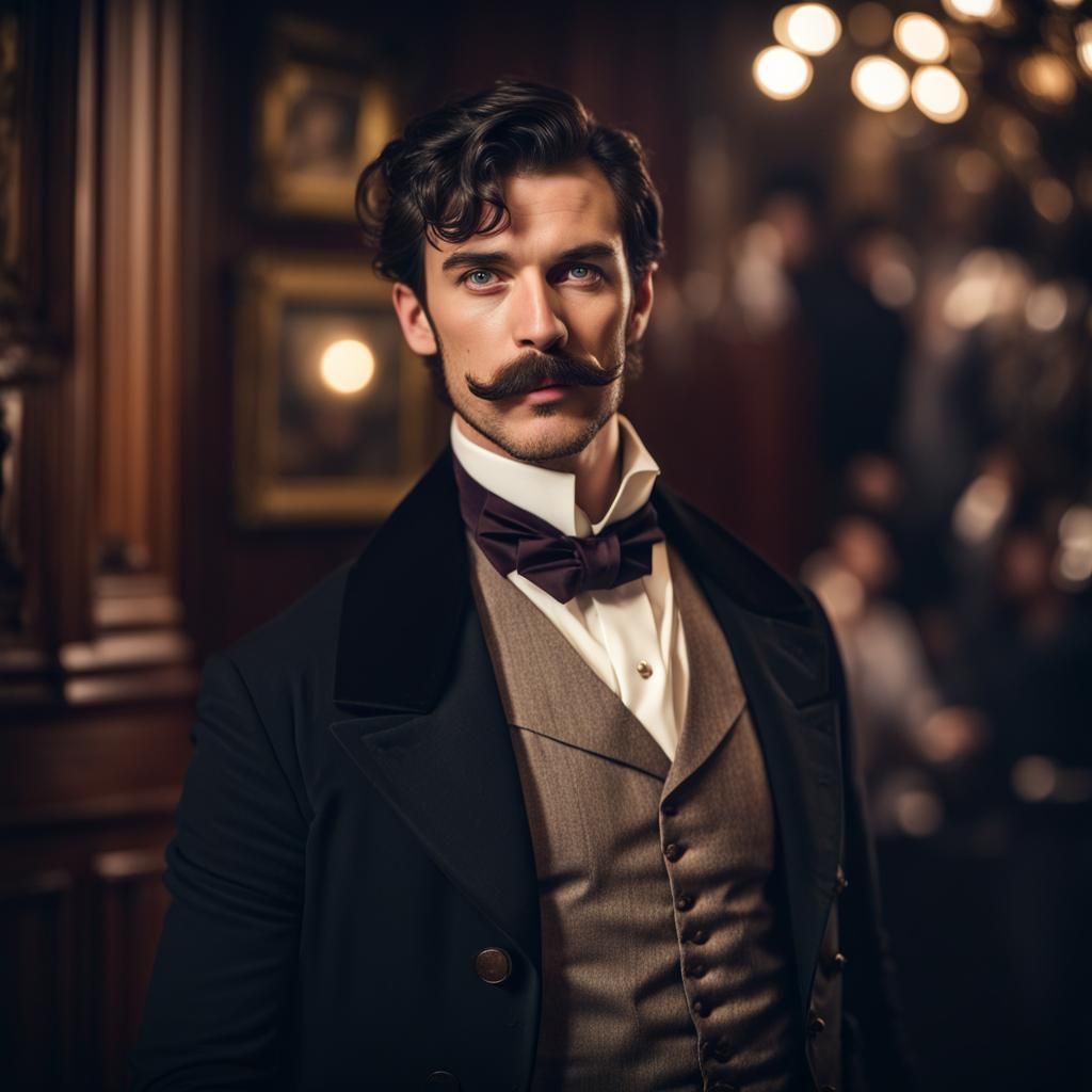 Victorian Gentleman in London Club, Photography Style