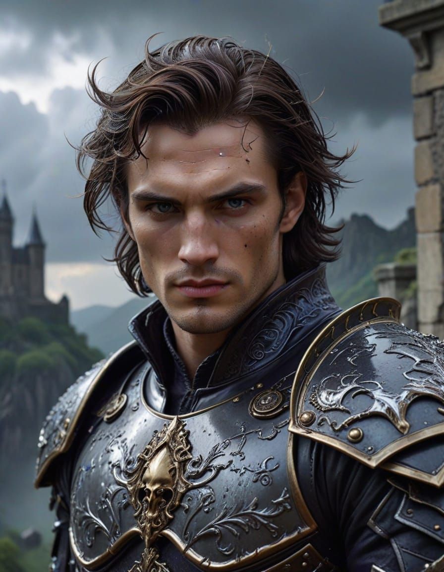 Vampire Kings Rohr and Blake on Mountain Overlooking Castle