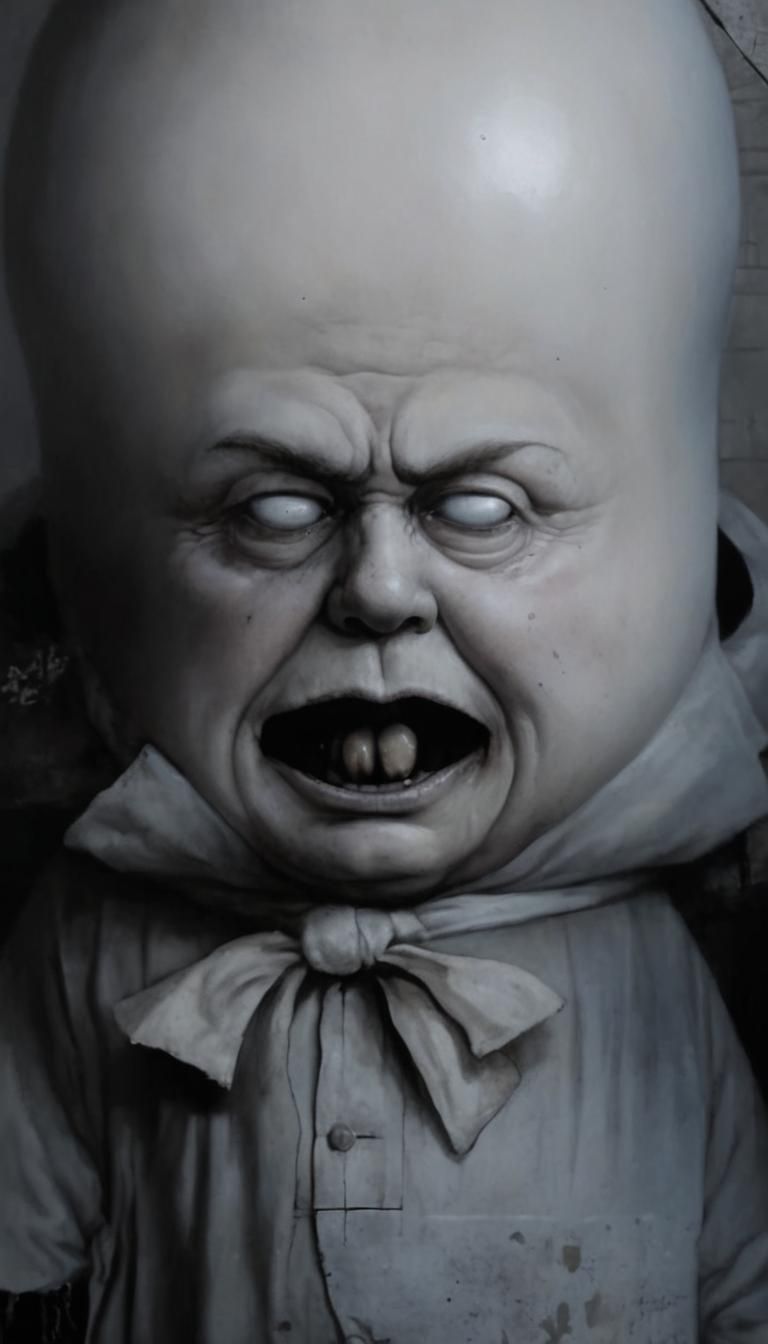 Gothic Photorealistic Humpty Dumpty