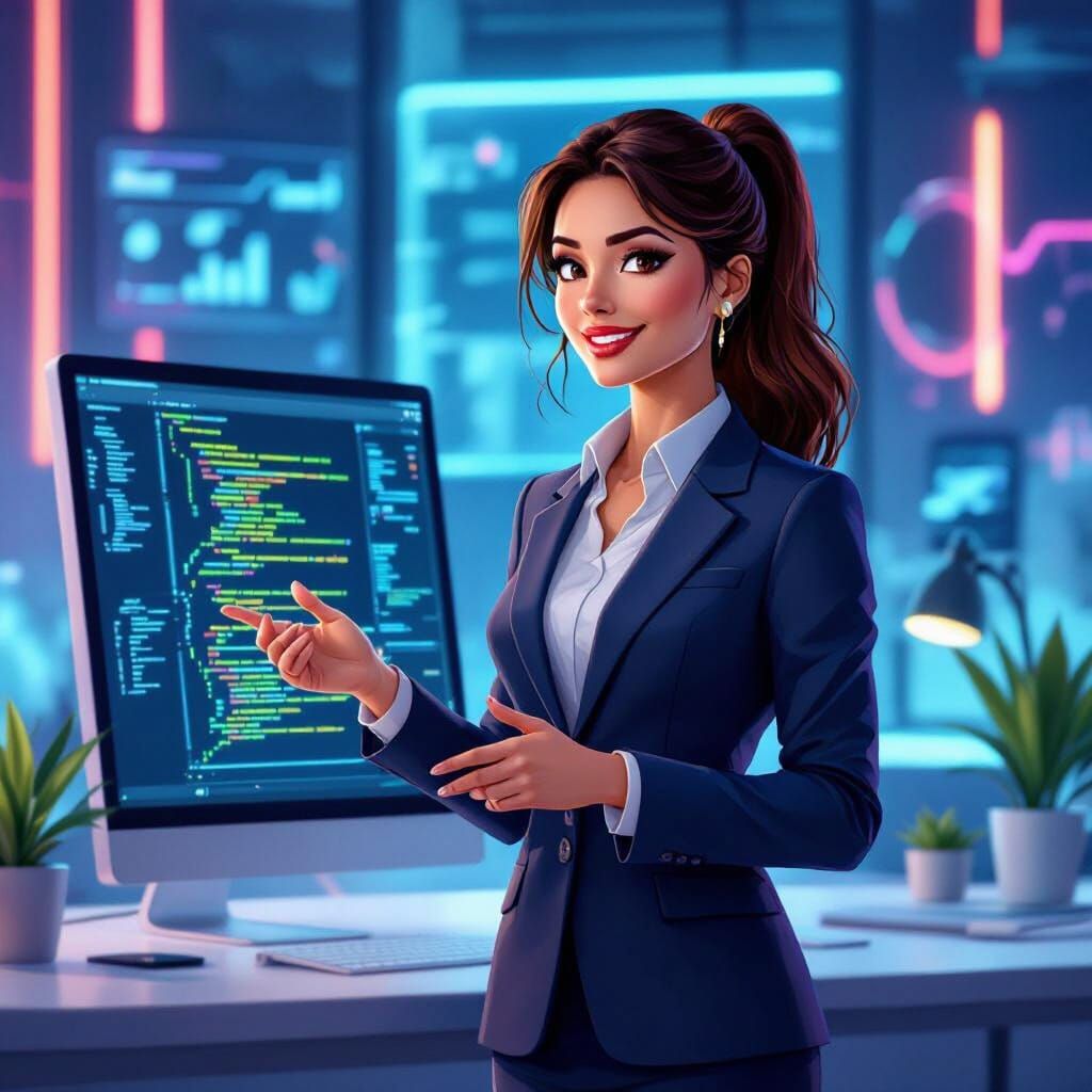 Tech Course Instructor in Digital Art Style