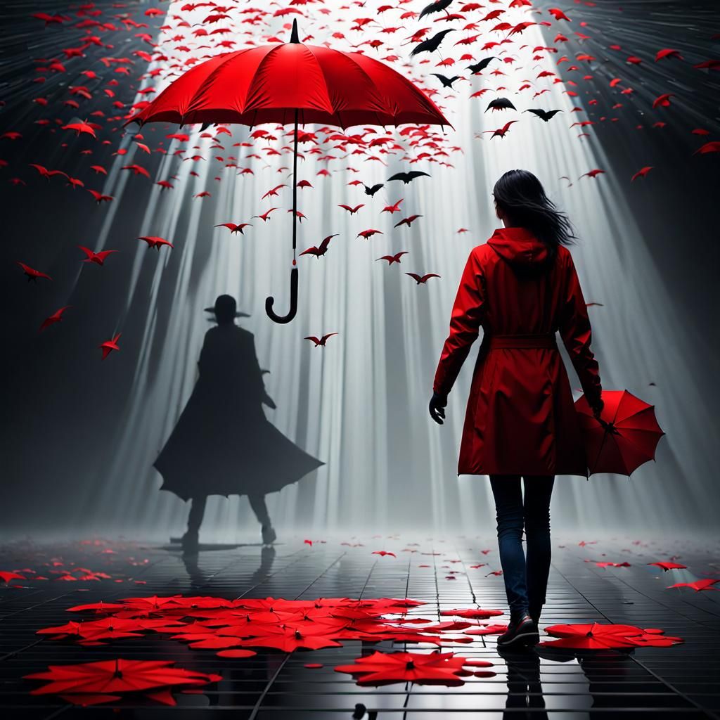 red umbrella