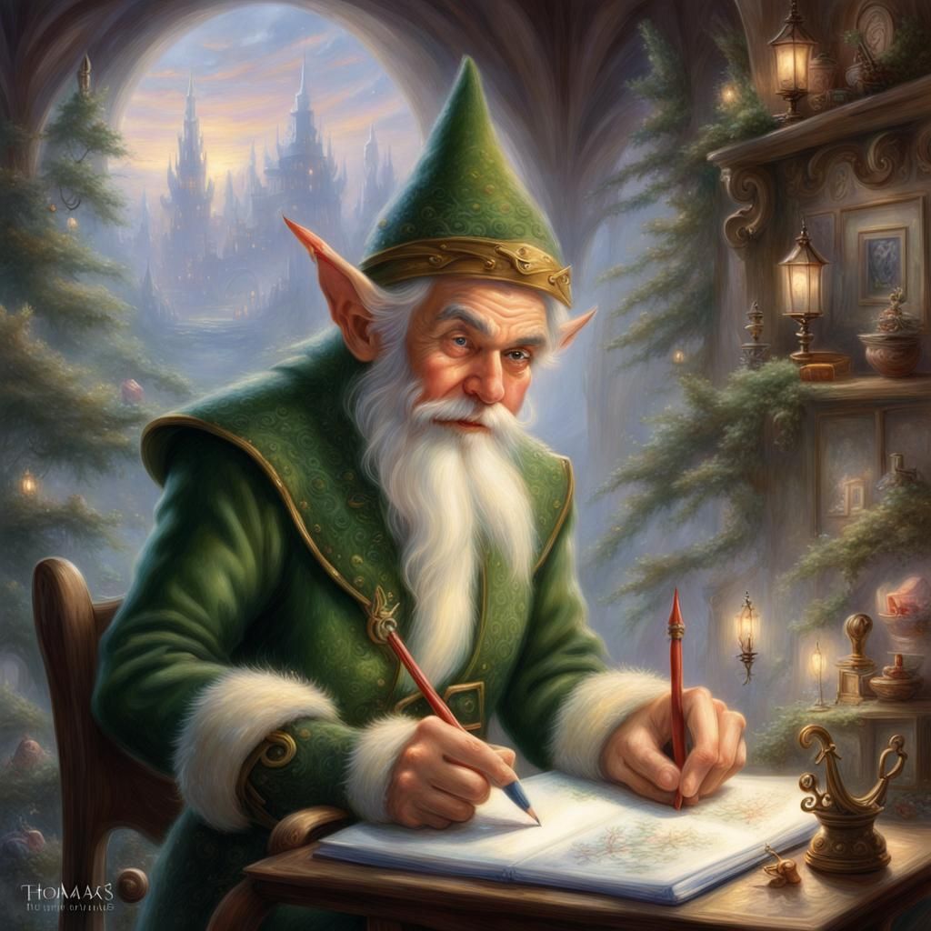 Ethereal Elf Self-Portrait in Hyperdetailed Fantasy Style