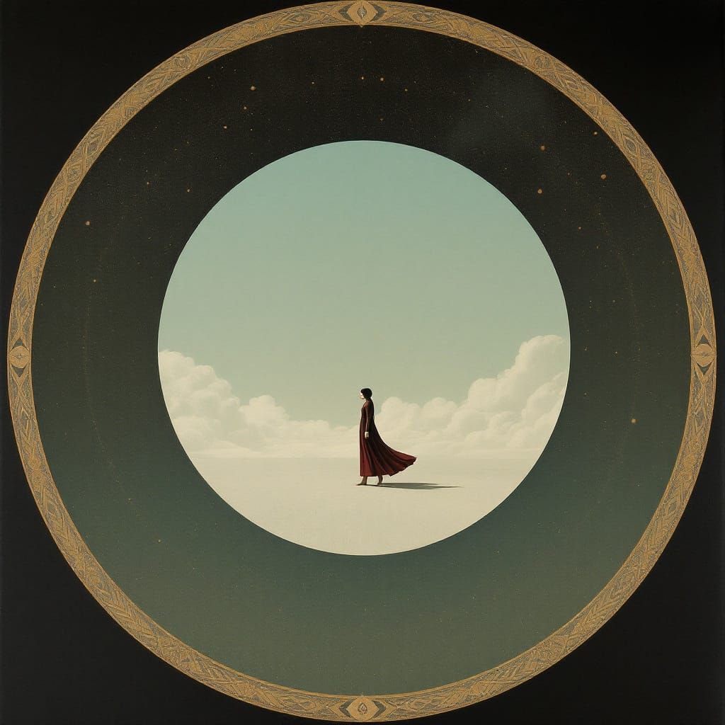 Surreal Porcelain-Smooth Streets in Teal and Amber