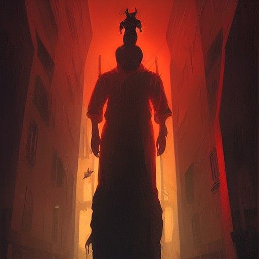 Sinister Candyman Portrait in Dark Fantasy Style