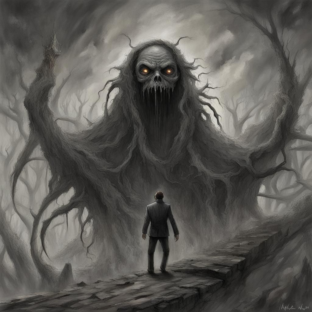 Fear Personified: An AI Generated Image