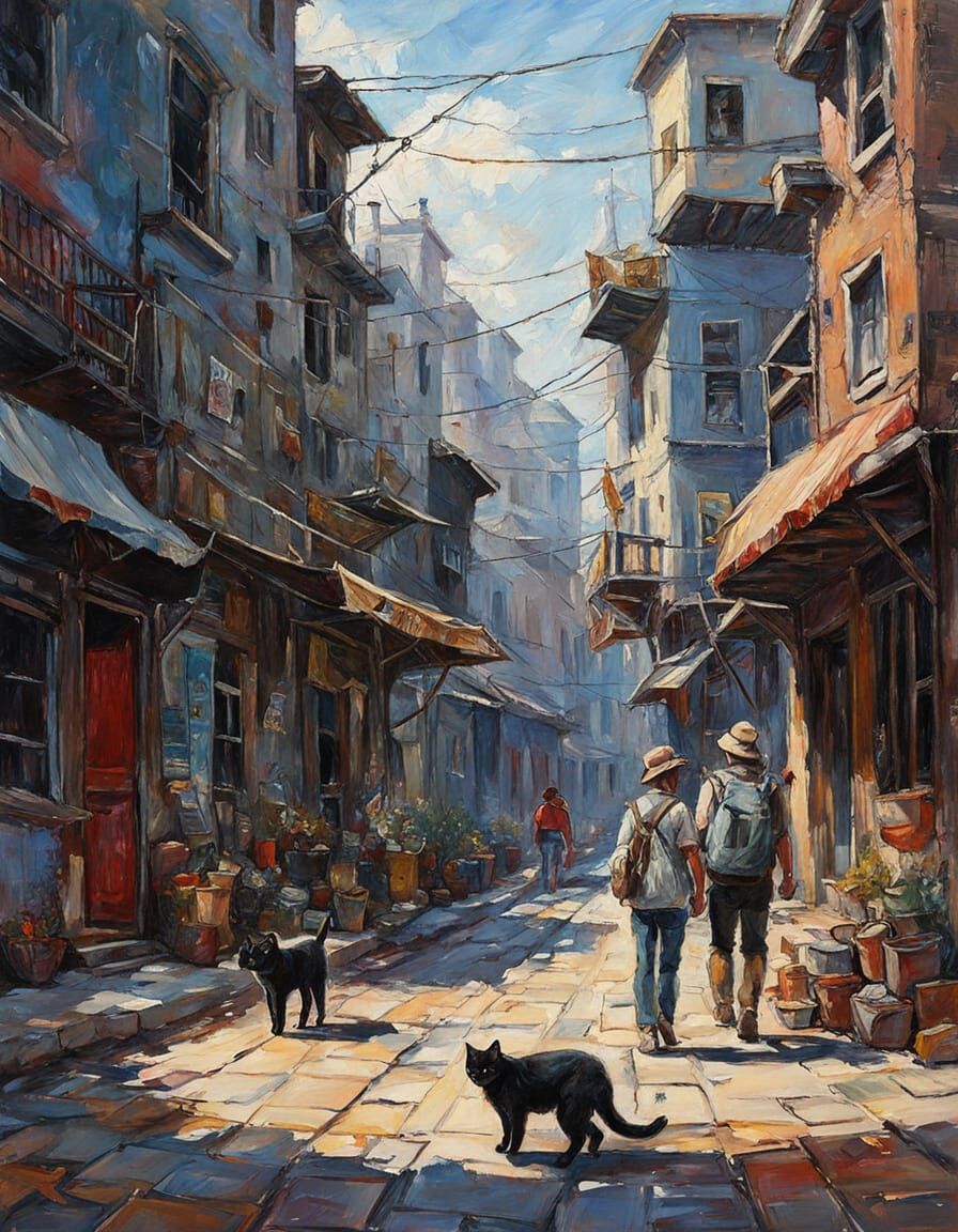 Kittens Declare You Chosen Human in Oil Painting