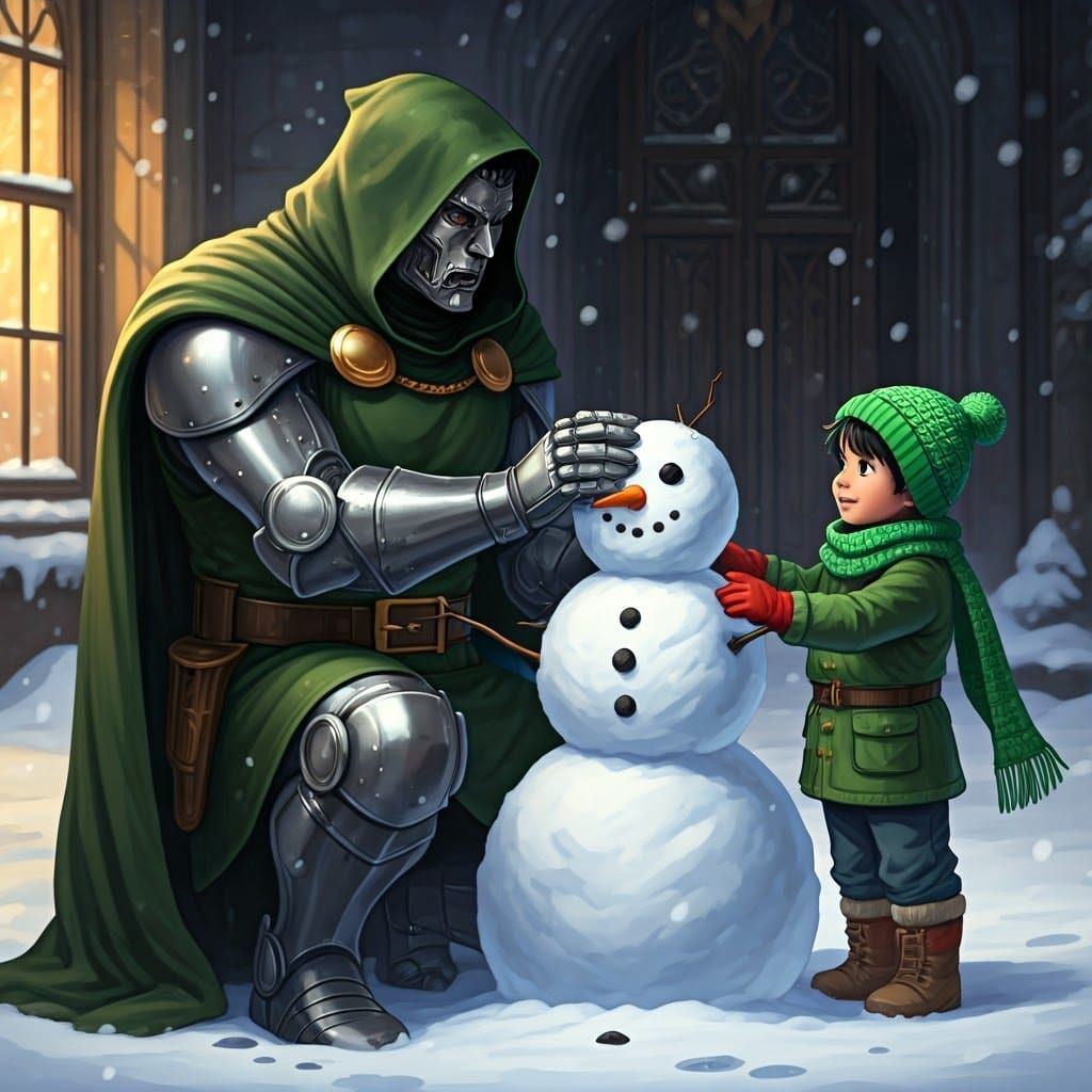 Doctor Doom's Whimsical Snowman Adventure