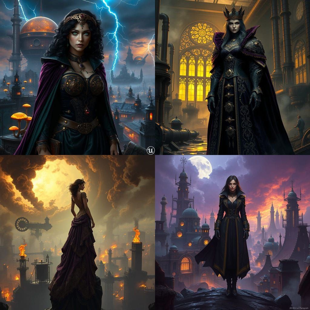 Epic Women-Ruled Steam Punk Fantasy Realm in Apocalyptic Won...