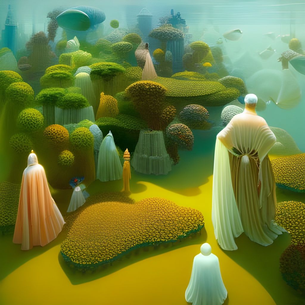 Ethereal Submarine City of Socialites in Steamnouveau Style