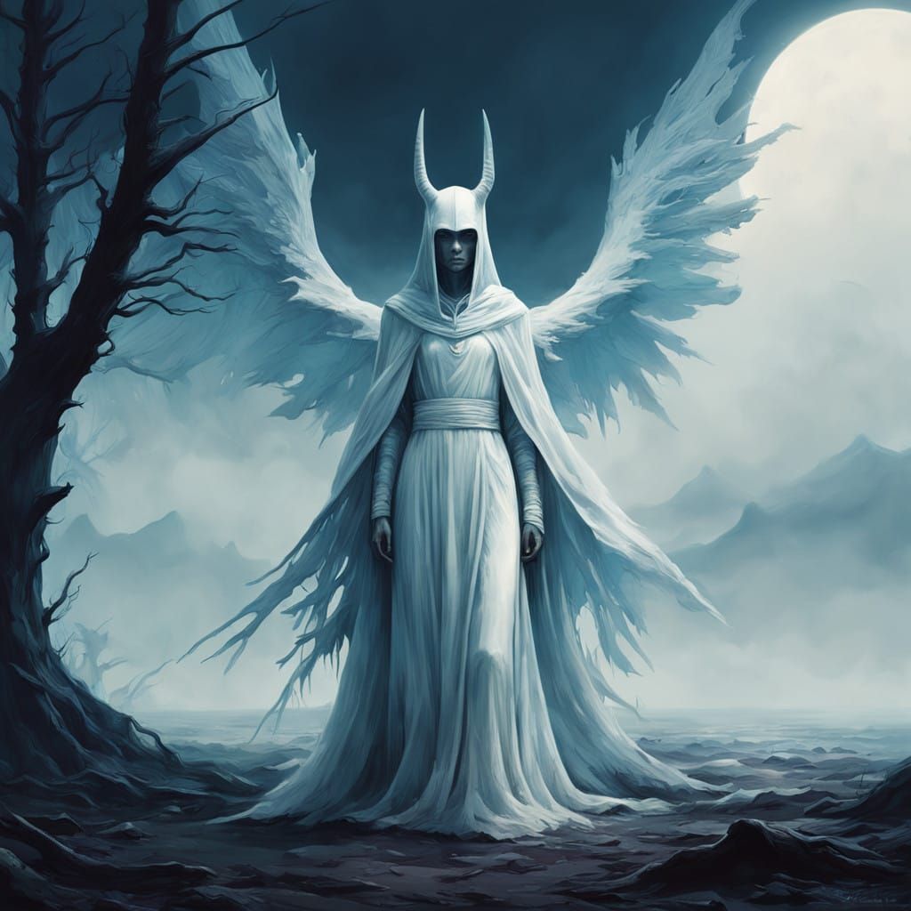 Dreamy Futuristic Goddess in Ethereal Beauty