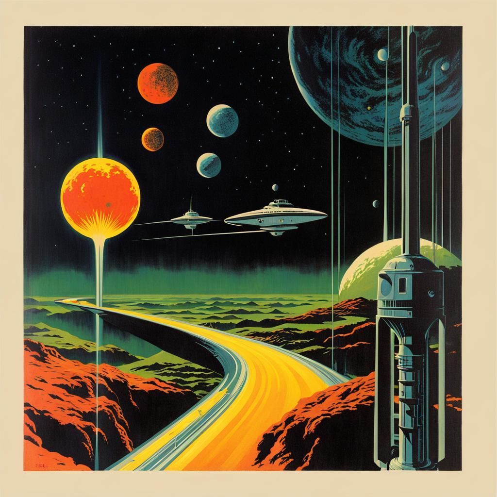 Retro Sci-Fi and Fantasy Pulp Cover Art