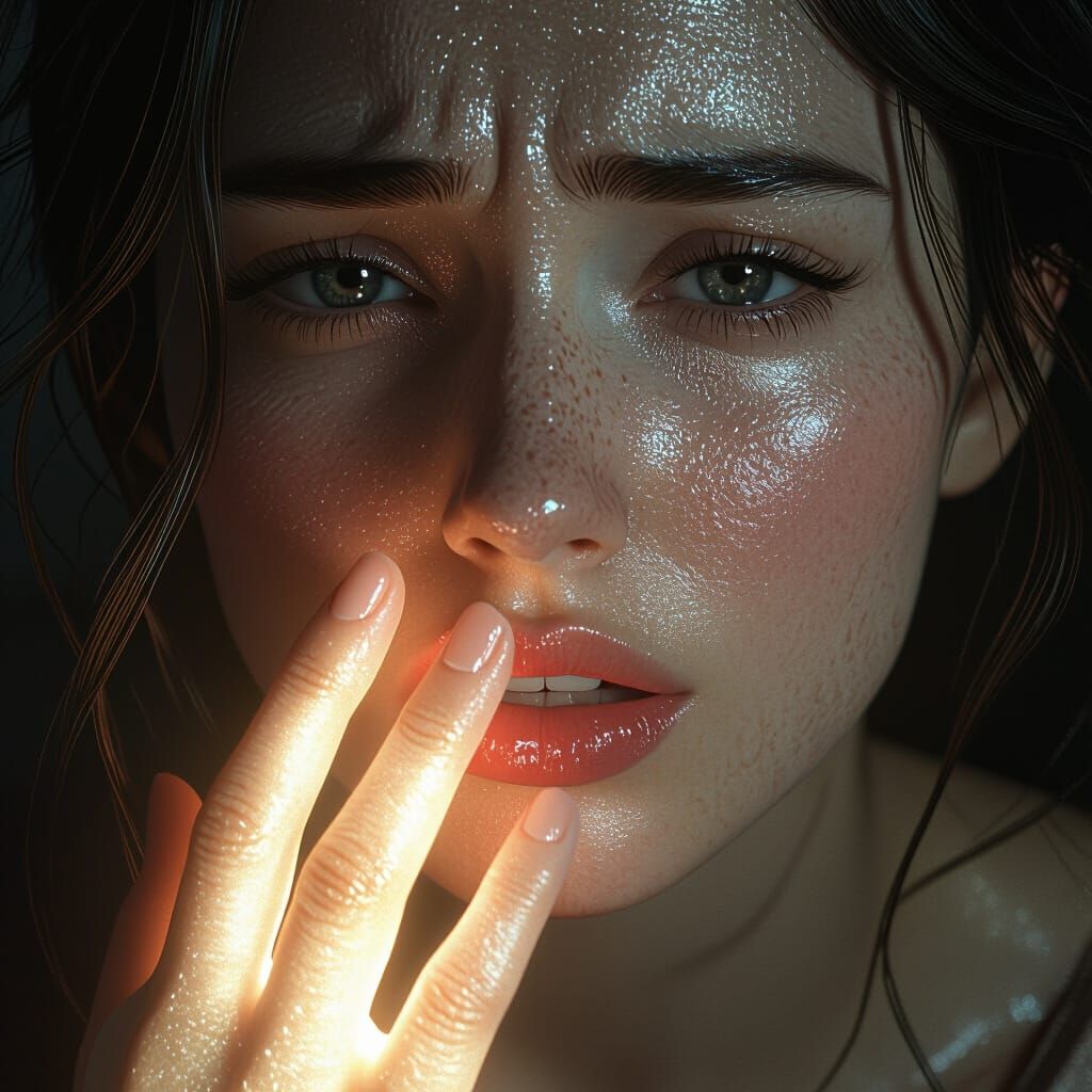 Face of Transformation: Luminous Hand and Awe