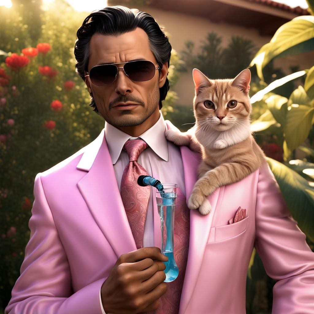 Latino Godfather Ballet Dancer in Golden Suit