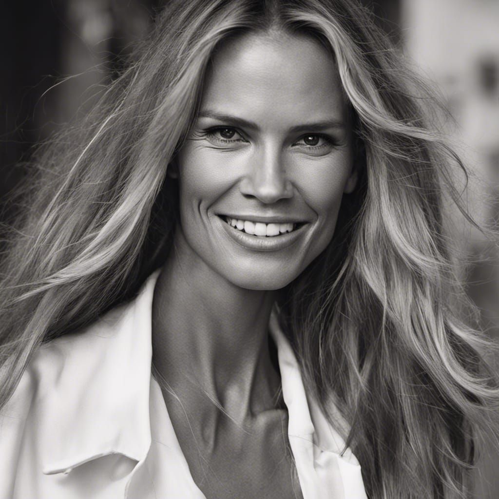 Candid Portrait of a Young Supermodel