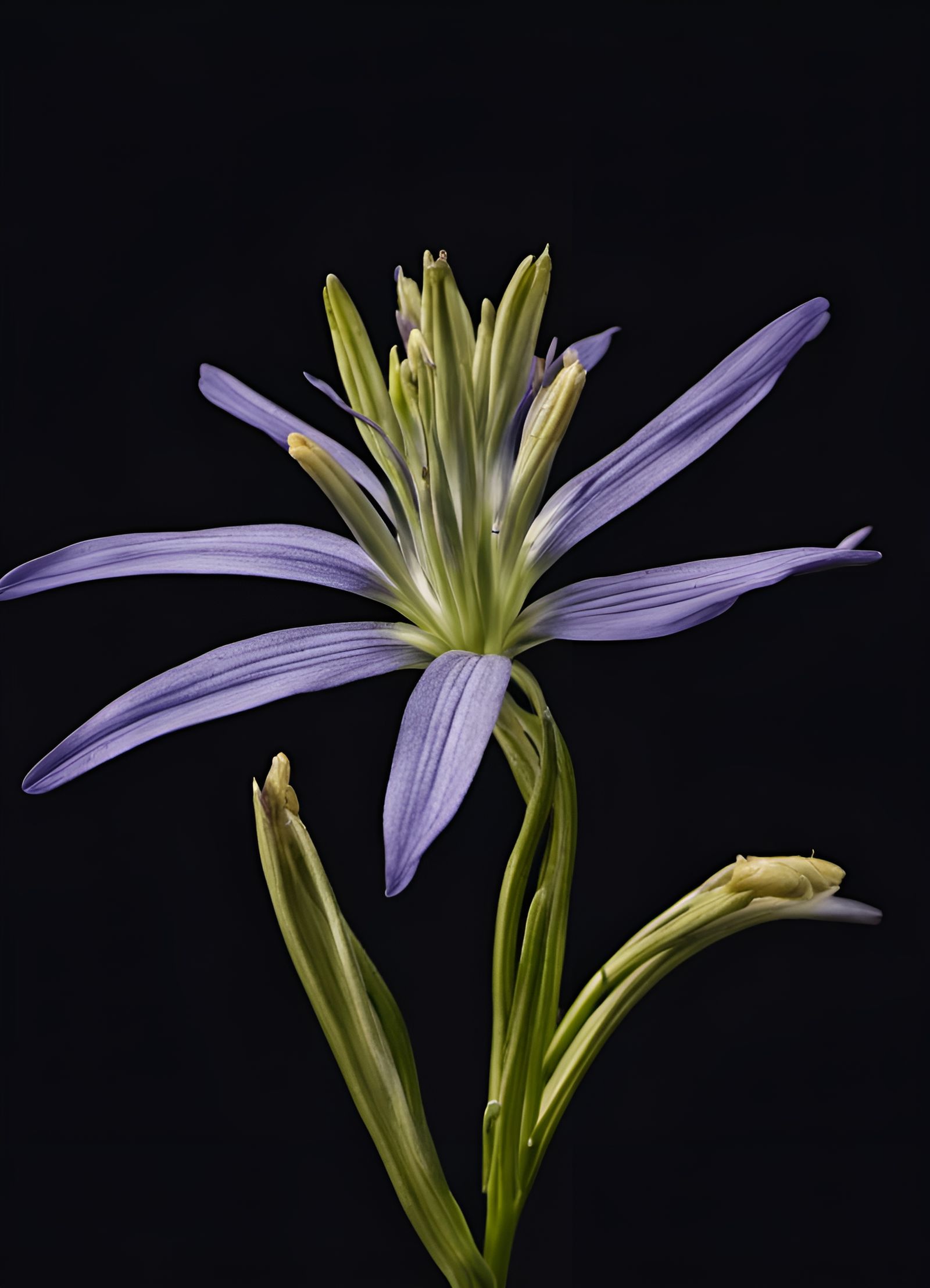 Camas Flower in Chiaroscuro Lighting